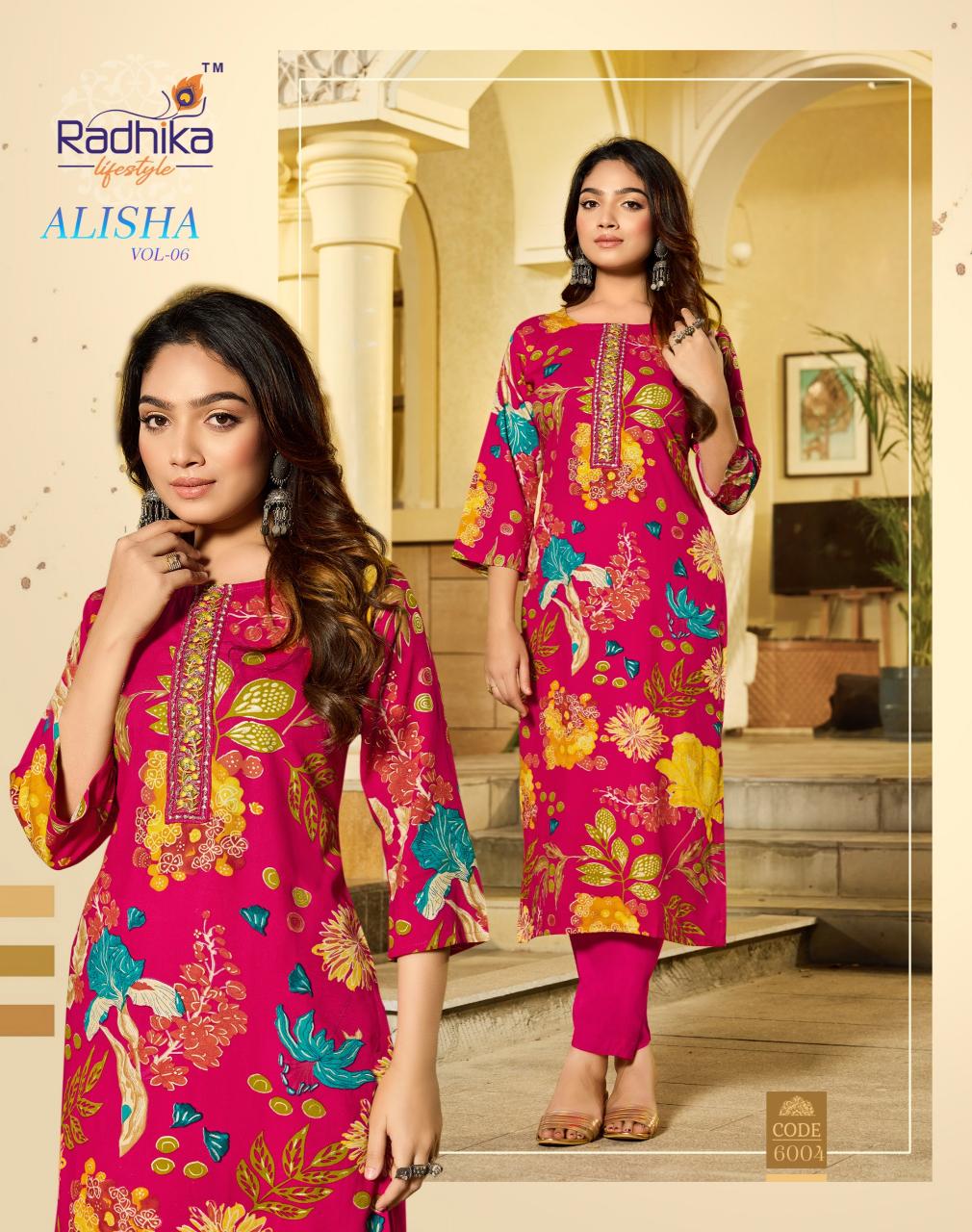 Radhika LifeStyle Alisha Vol 6 catalog kurti wholesaler in dadar