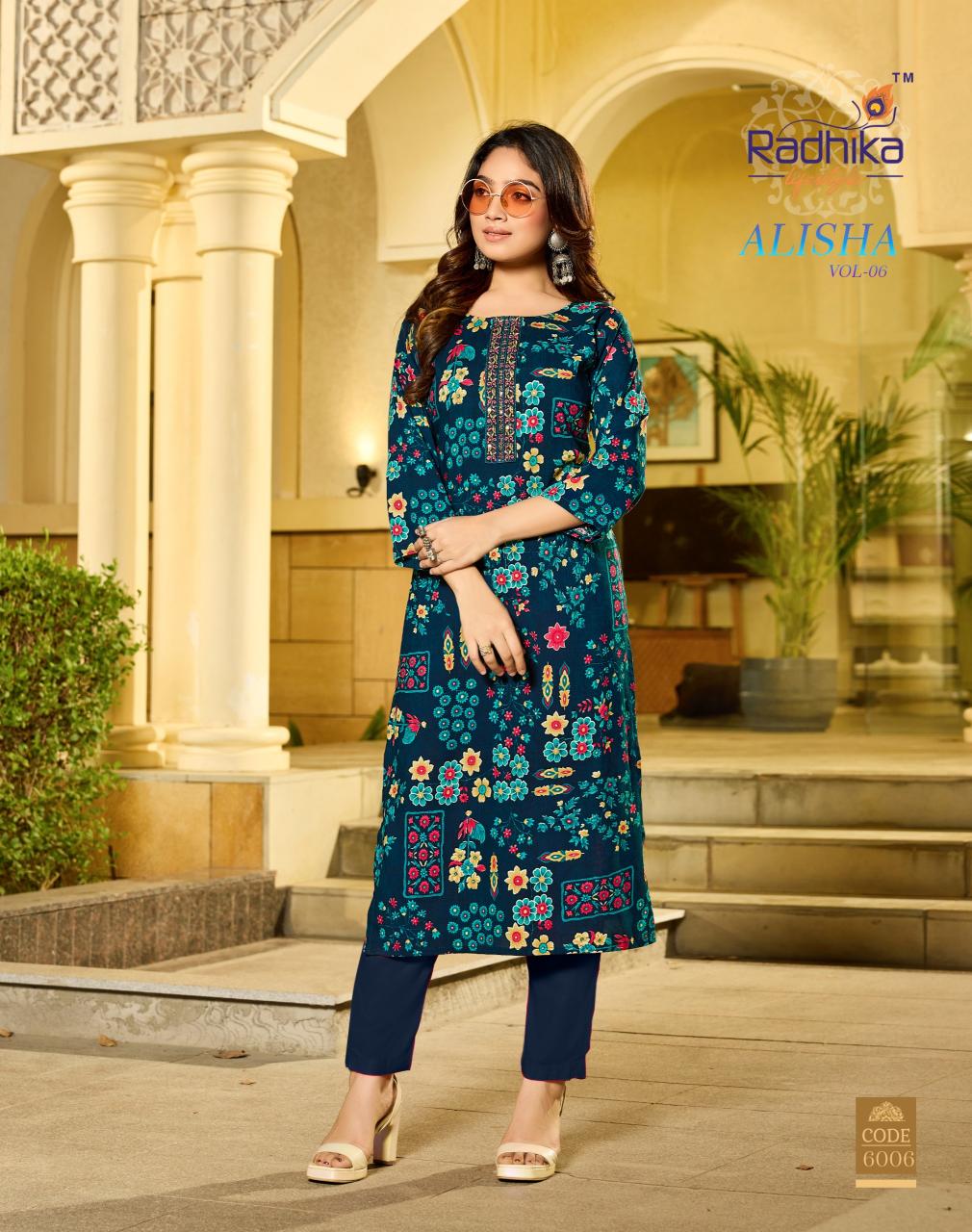 Radhika LifeStyle Alisha Vol 6 catalog kurti wholesaler in dadar