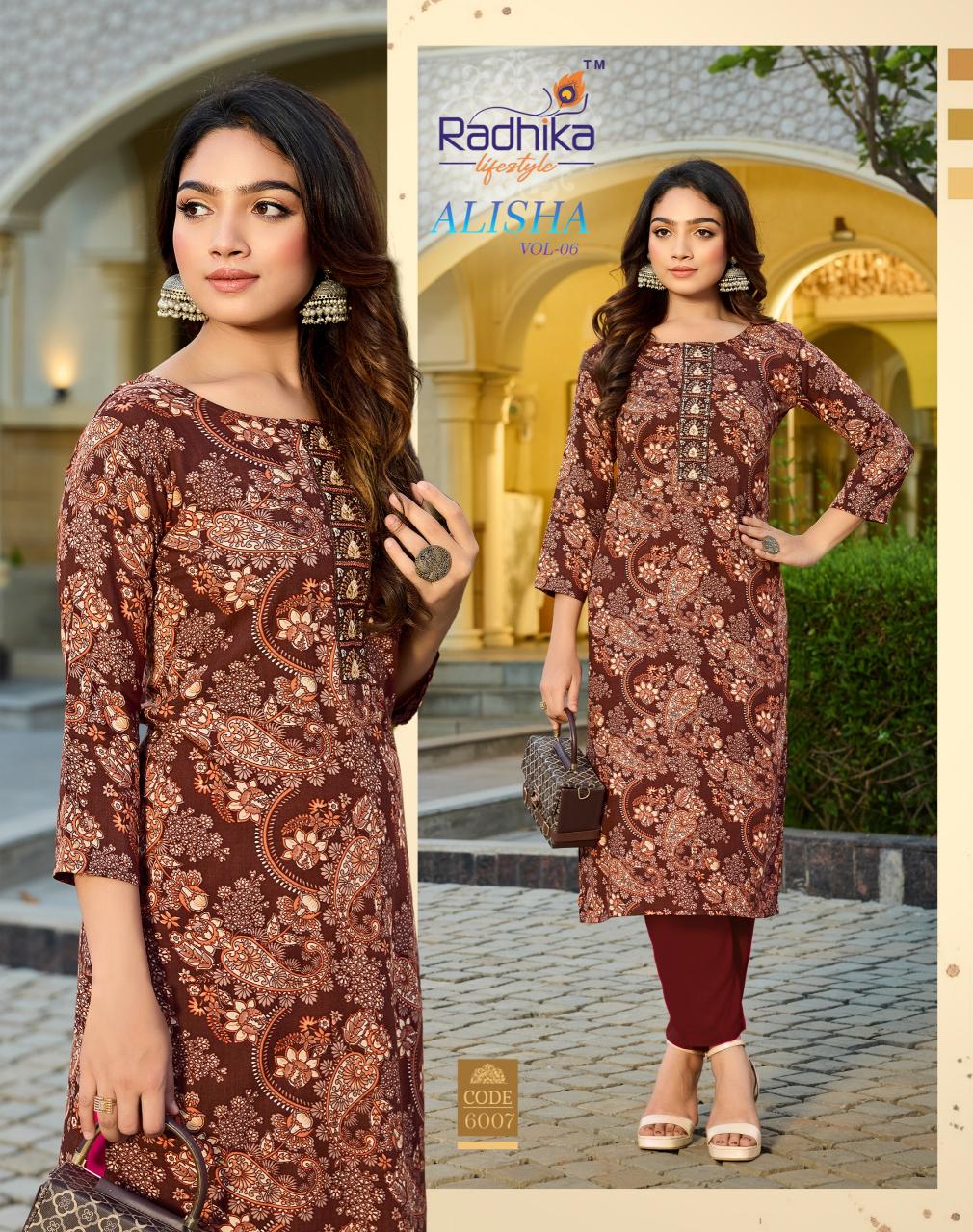 Radhika LifeStyle Alisha Vol 6 catalog kurti wholesaler in dadar
