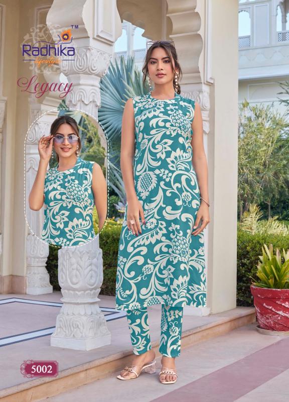 Radhika Lifestyle Legacy vol 5 catalog co ords stylish set for women