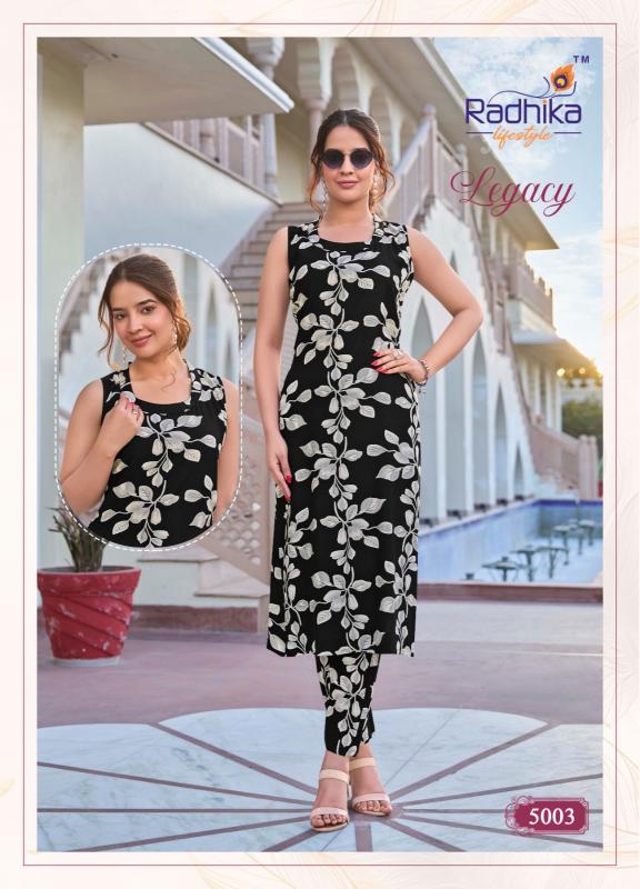 Radhika Lifestyle Legacy vol 5 catalog co ords stylish set for women