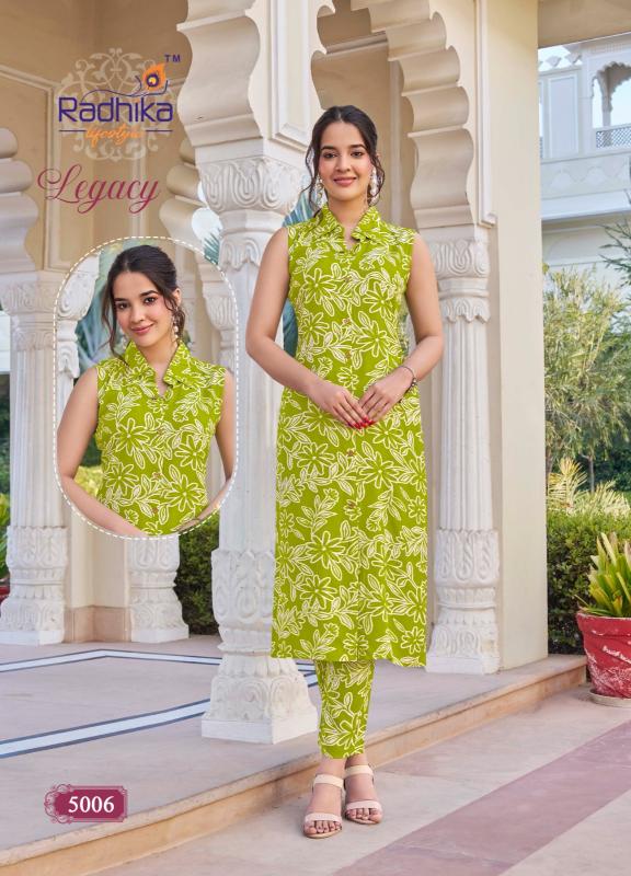 Radhika Lifestyle Legacy vol 5 catalog co ords stylish set for women