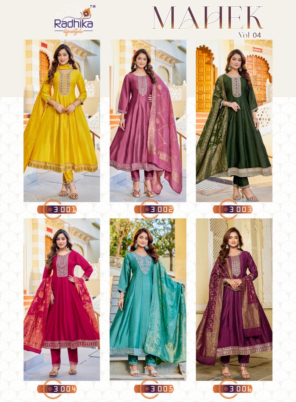 Radhika Lifestyle Mahek Vol 4 Catalog branded kurtis wholesaler in delhi