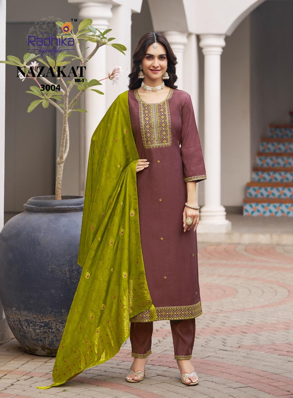 Radhika LifeStyle Nazakat vol 3 catalog ladies kurti wholesaler in surat