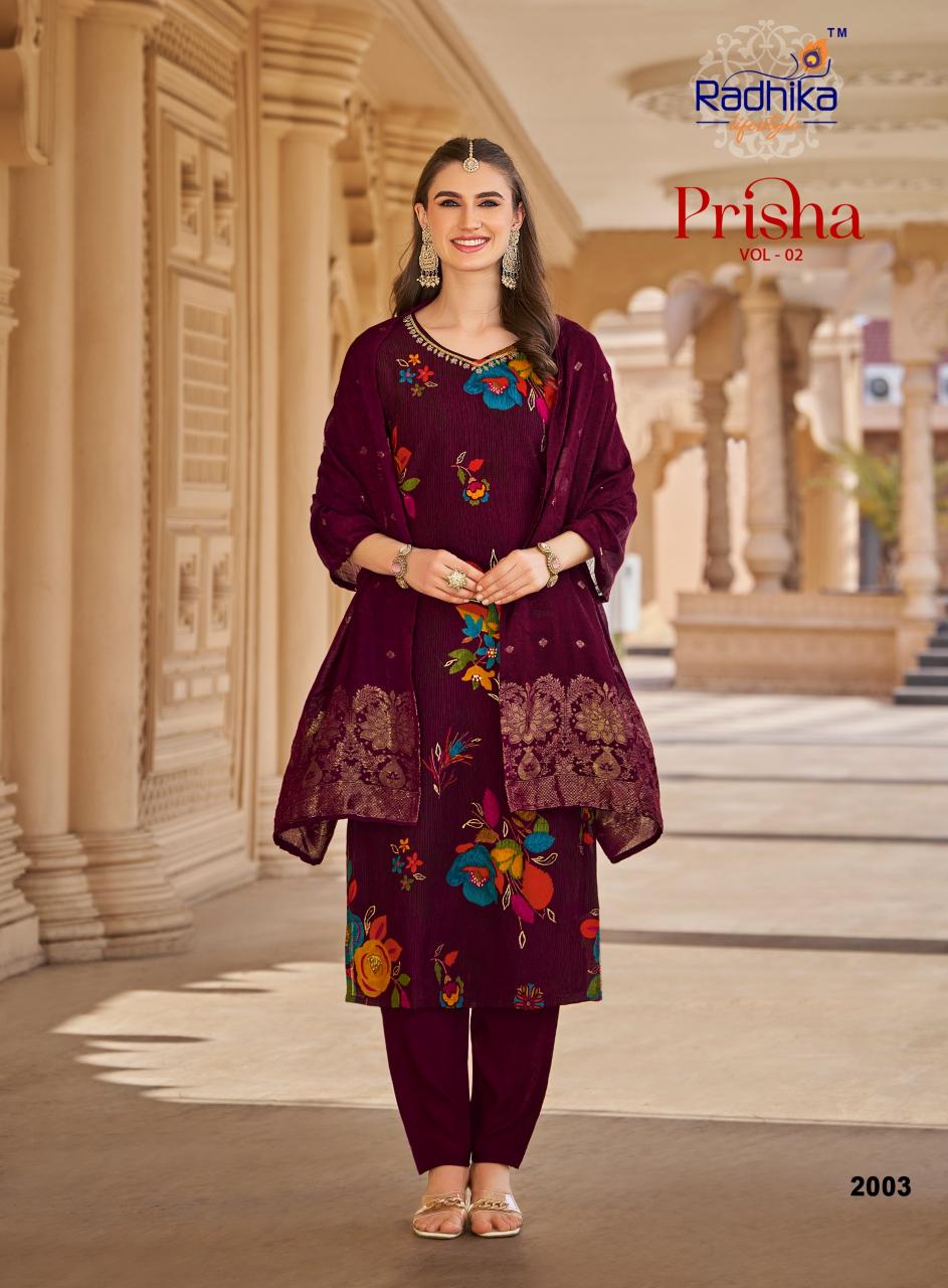 Radhika LifeStyle Prisha vol 2 catalog branded kurti wholesale delhi