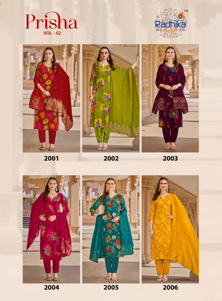 Radhika LifeStyle Prisha vol 2 catalog branded kurti wholesale delhi