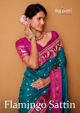 RajPath Flamingo Silk catalog wholesale saree for business