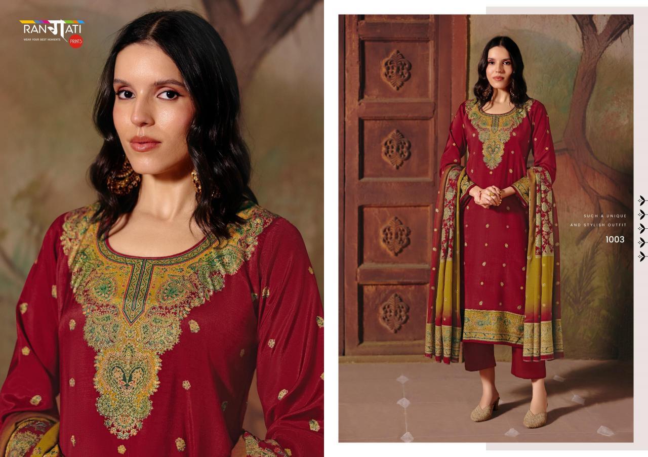 Rangati Jamawar vol 2 catalog unstitched salwar kameez wholesalers in kolkata