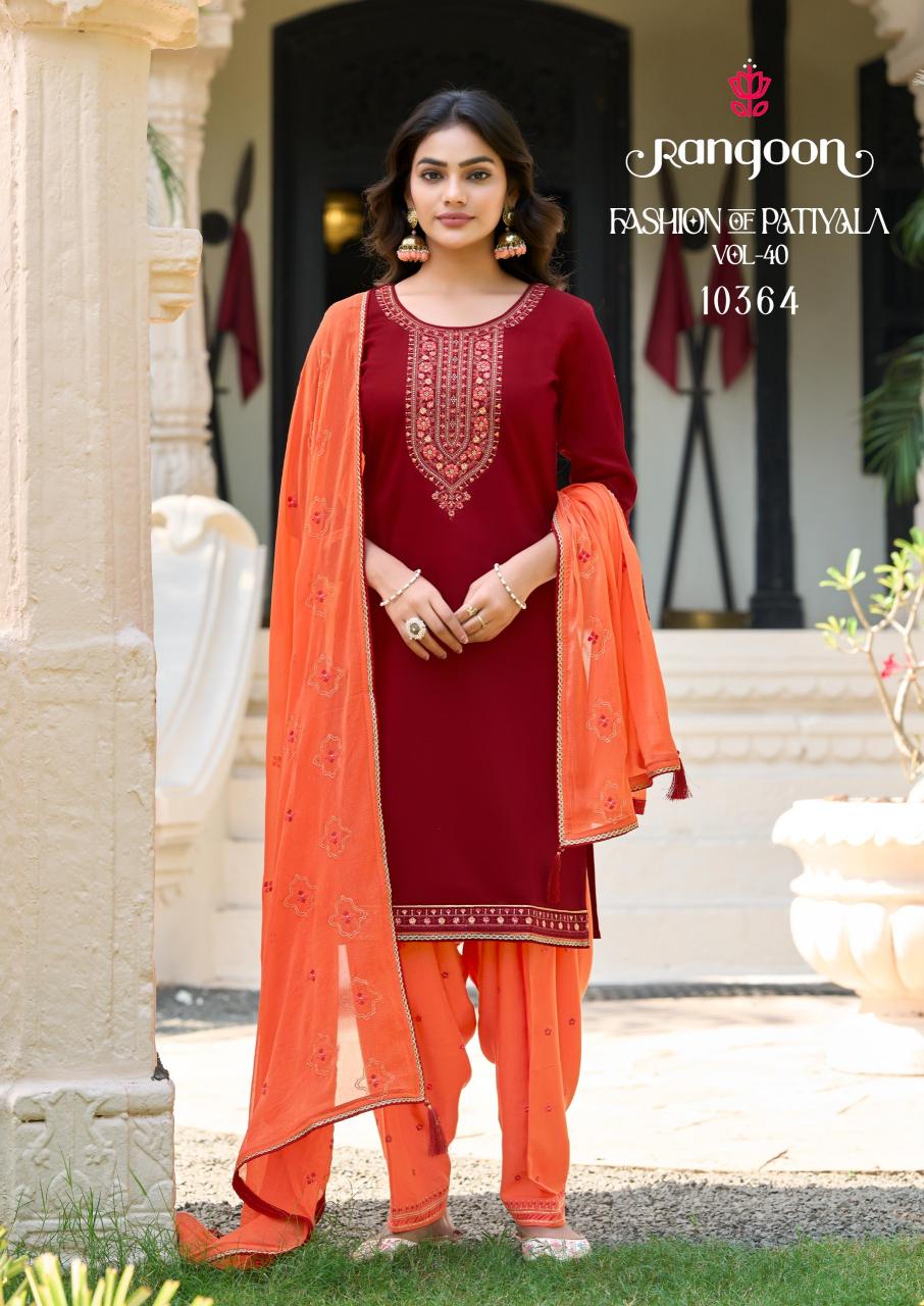 Rangoon Fashion Of Patiyala catalog kurtis wholesalers in bhopal