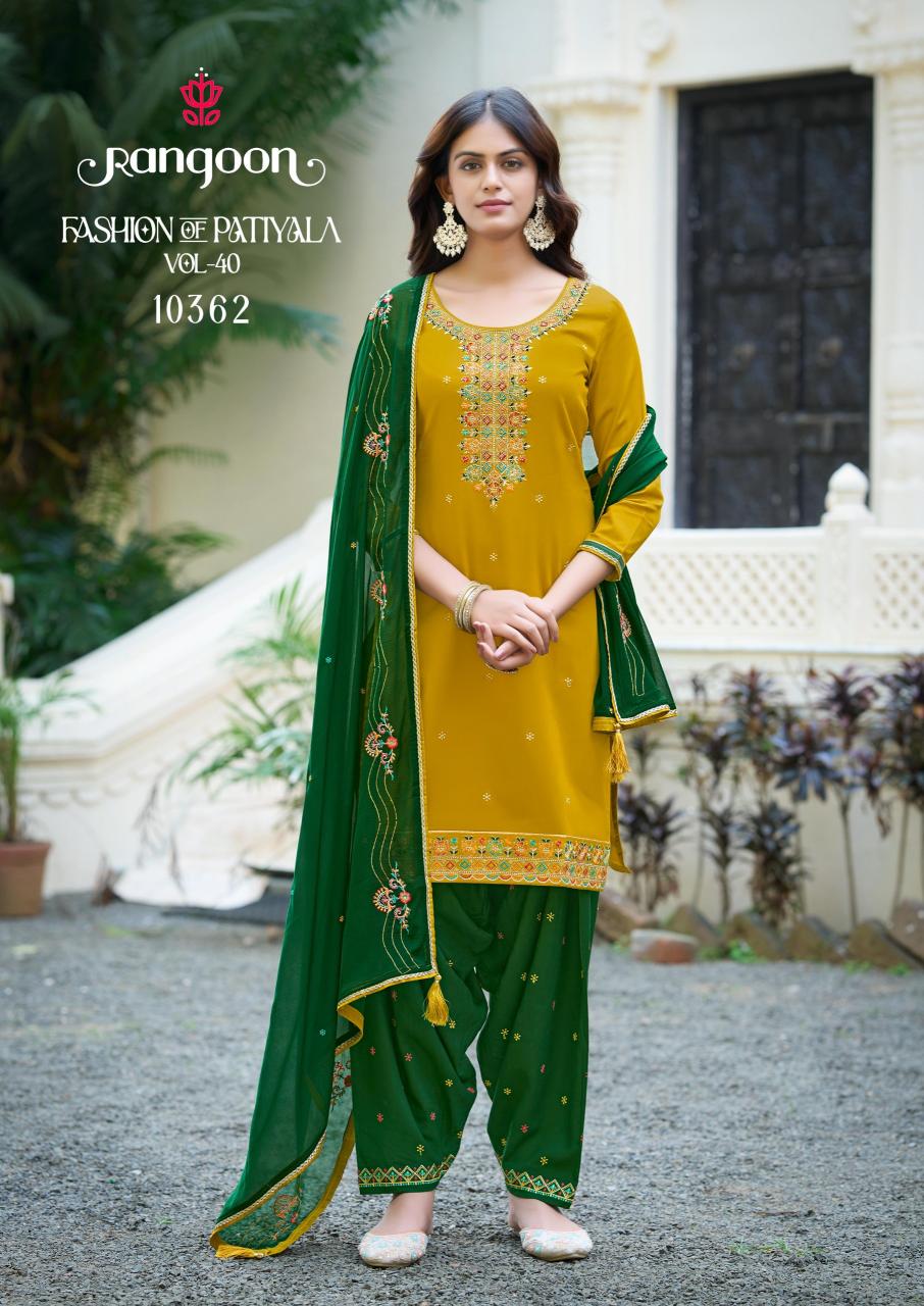 Rangoon Fashion Of Patiyala catalog kurtis wholesalers in bhopal