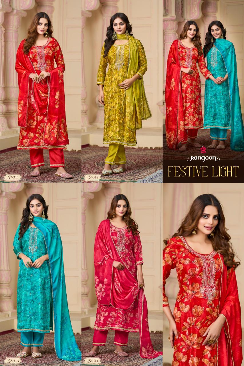 Rangoon Festive Light catalog kurtis wholesale in chickpet bangalore