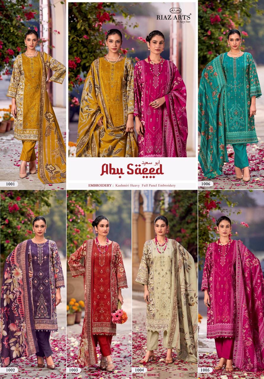 Riaz Arts Abu Saeed Catalog ladies dress material wholesalers in surat
