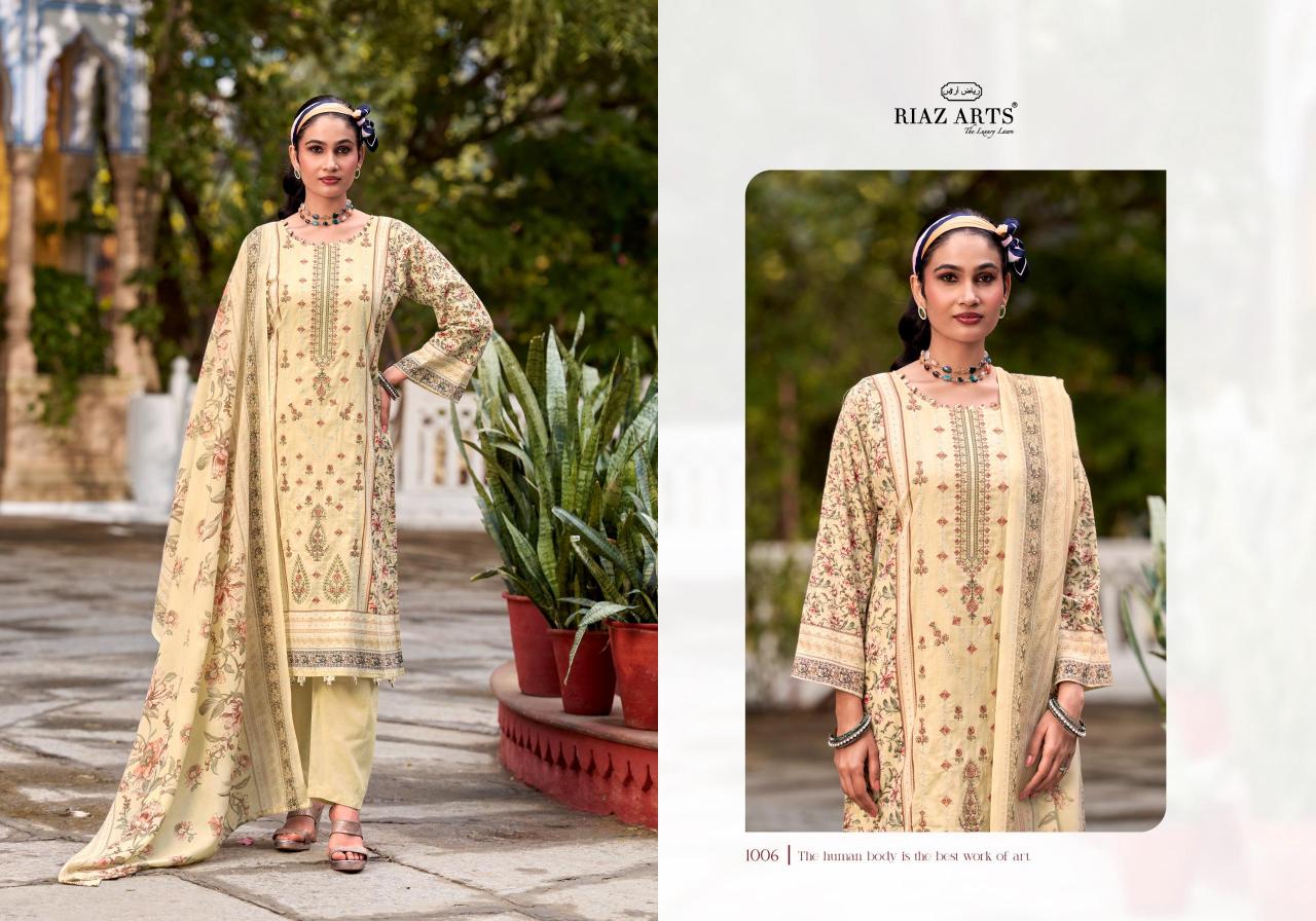 Riaz Arts Andaaz catalog designer material for dresses surat