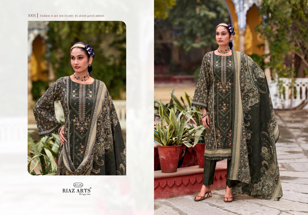 Riaz Arts Andaaz catalog designer material for dresses surat