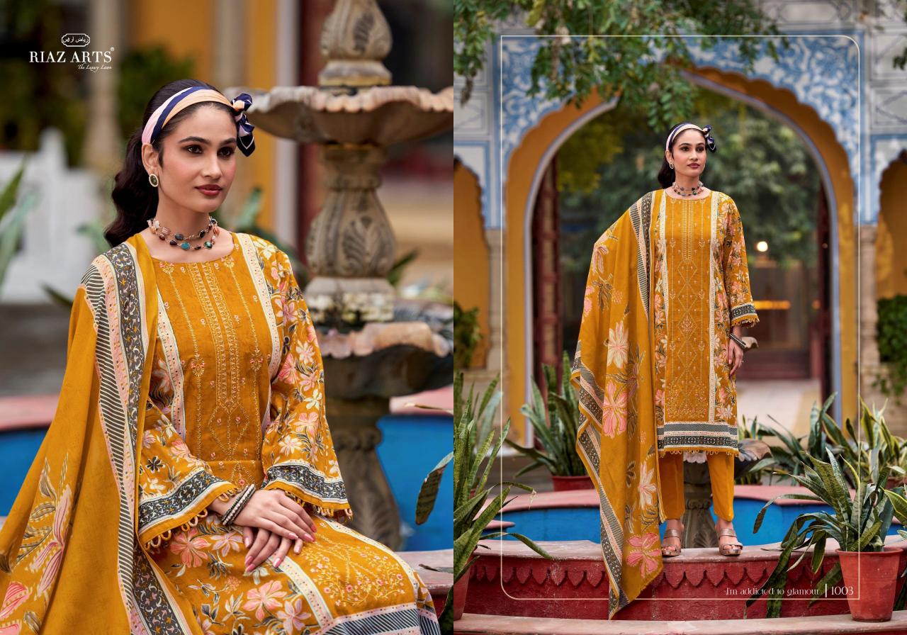 Riaz Arts Andaaz catalog designer material for dresses surat
