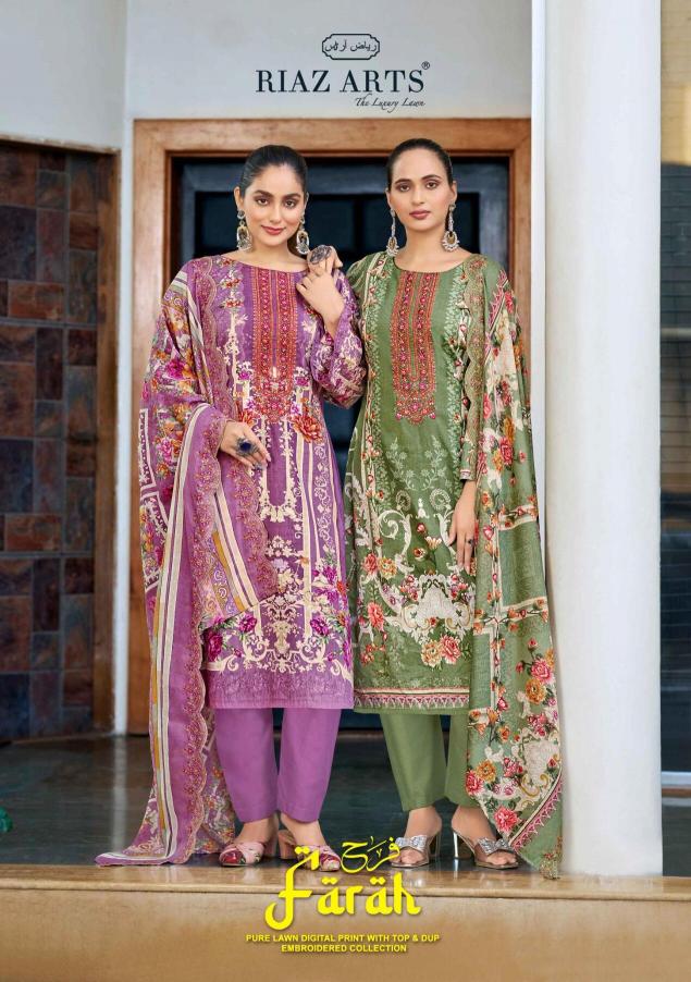 Riaz Arts Farah catalog wholesale dress material surat gujarat