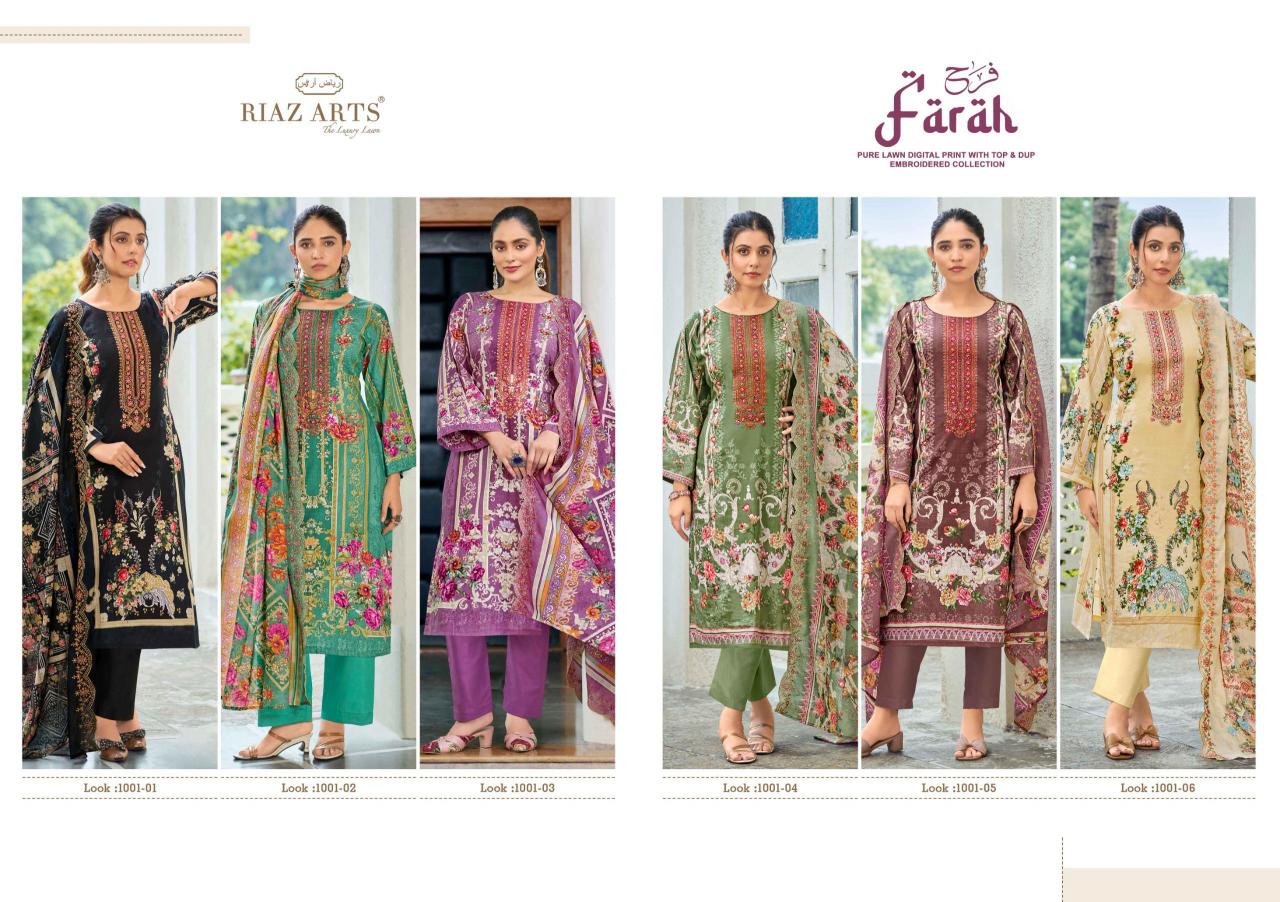 Riaz Arts Farah catalog wholesale dress material surat gujarat
