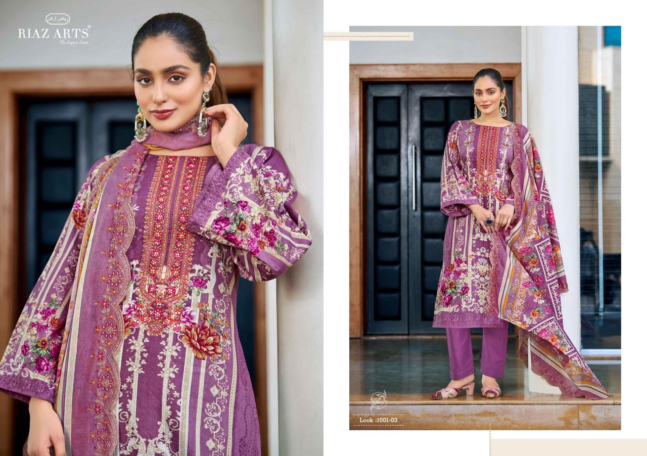Riaz Arts Farah catalog wholesale dress material surat gujarat