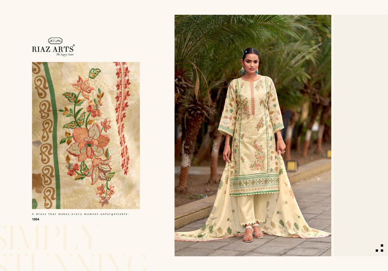 Riaz Arts Karigiri E Saeed catalog synthetic dress material in surat
