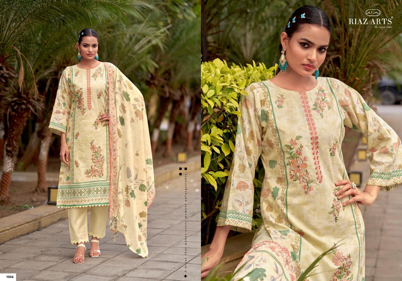 Riaz Arts Karigiri E Saeed catalog synthetic dress material in surat