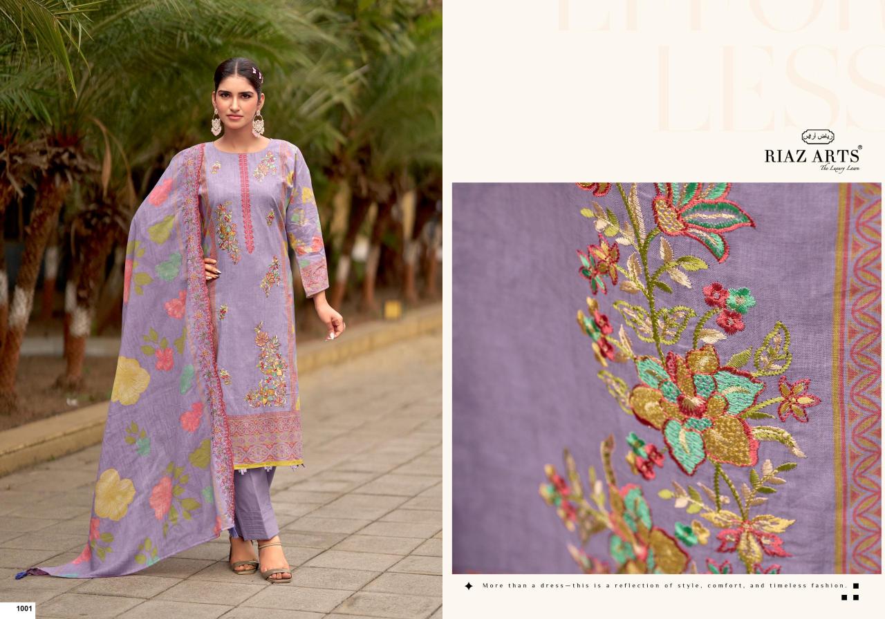 Riaz Arts Karigiri E Saeed catalog synthetic dress material in surat