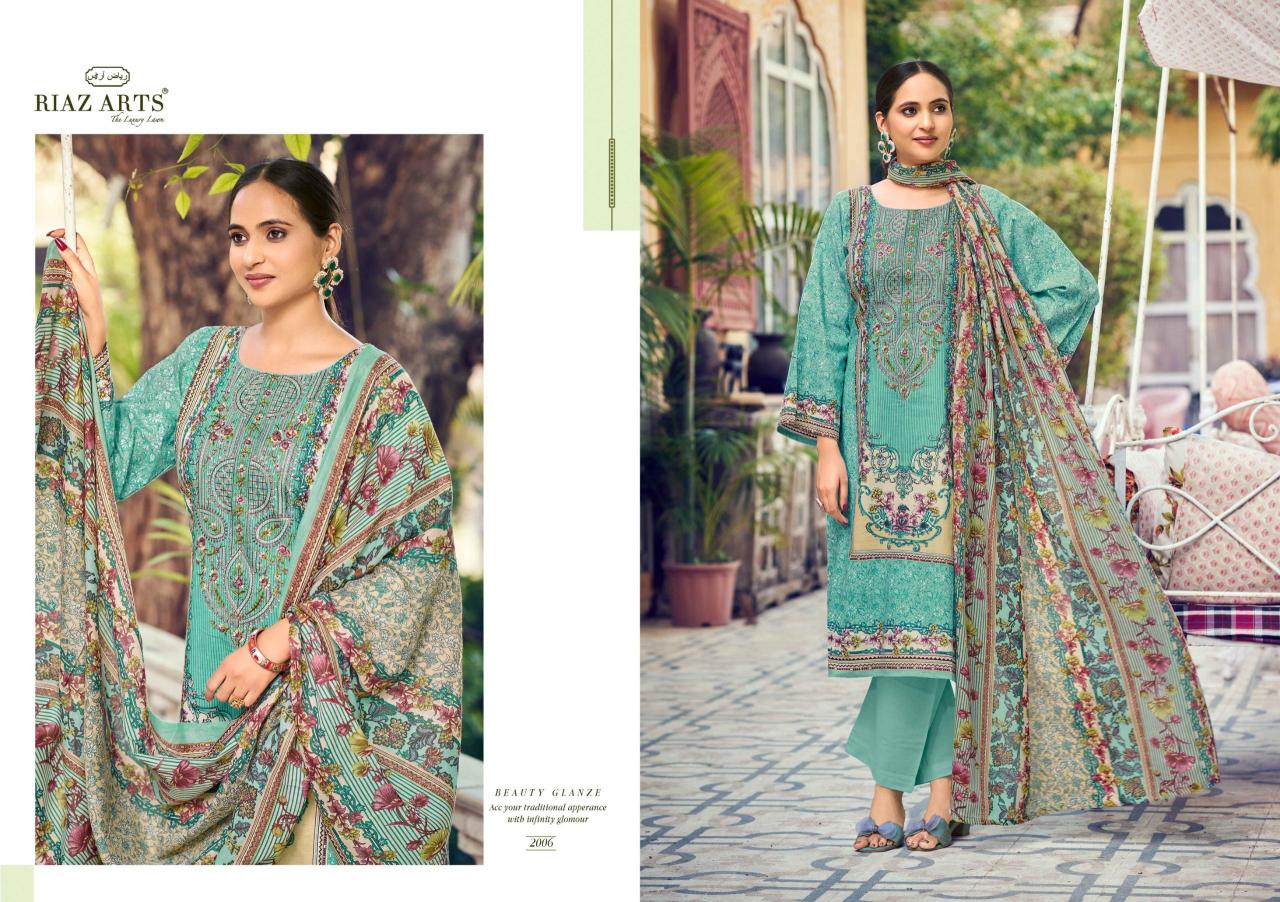 Riaz Arts Naksh catalog dress materials wholesaler in surat 