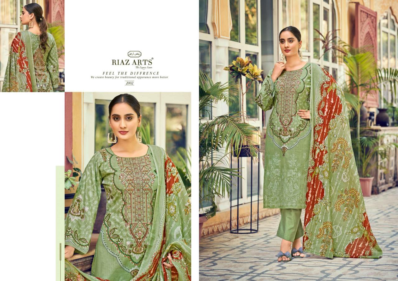Riaz Arts Naksh catalog dress materials wholesaler in surat 