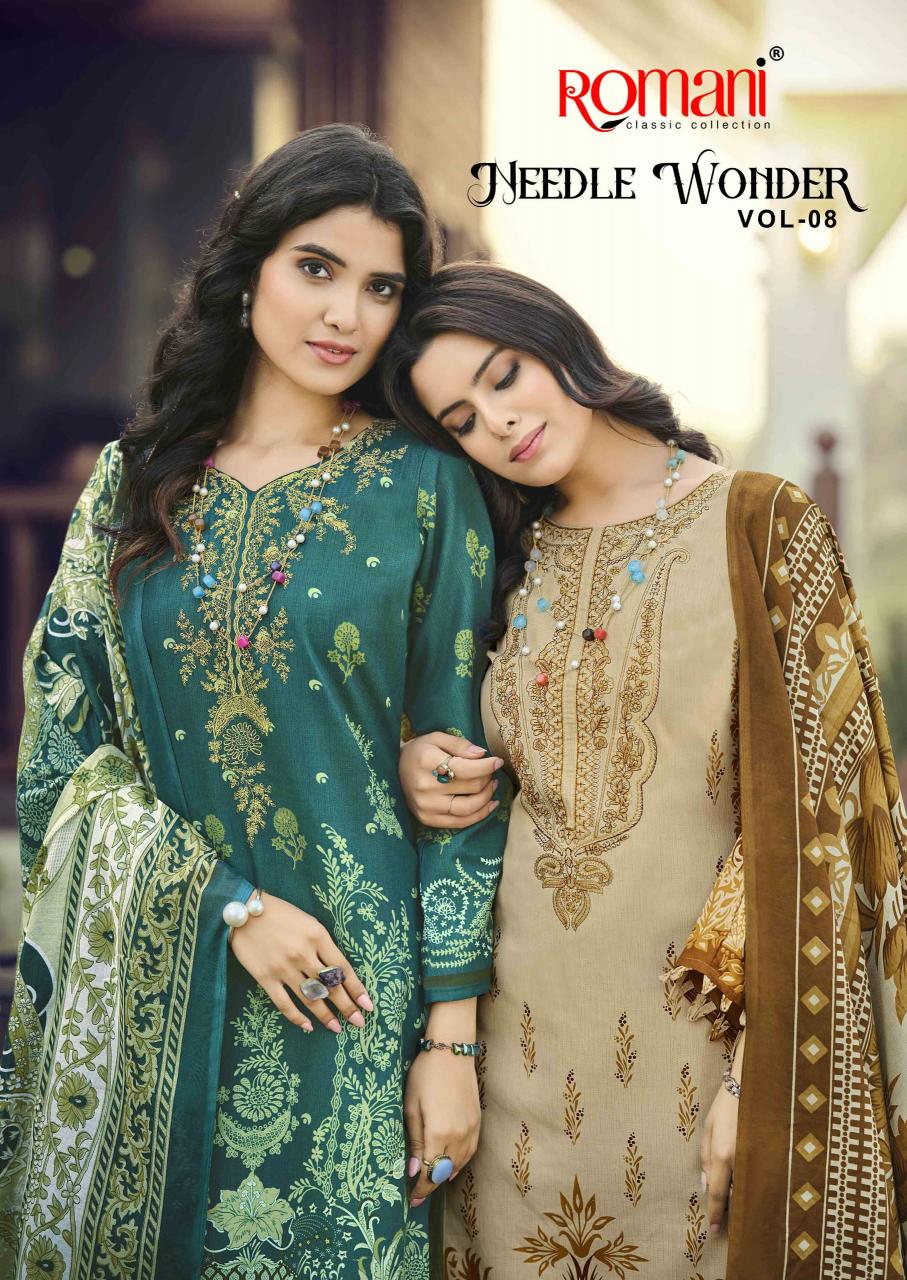 Romani Needle Wonder vol 8 catalog surat dress material for sale