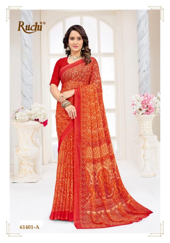 Ruchi Star Chiffon 227 catalog daily wear sarees wholesale surat