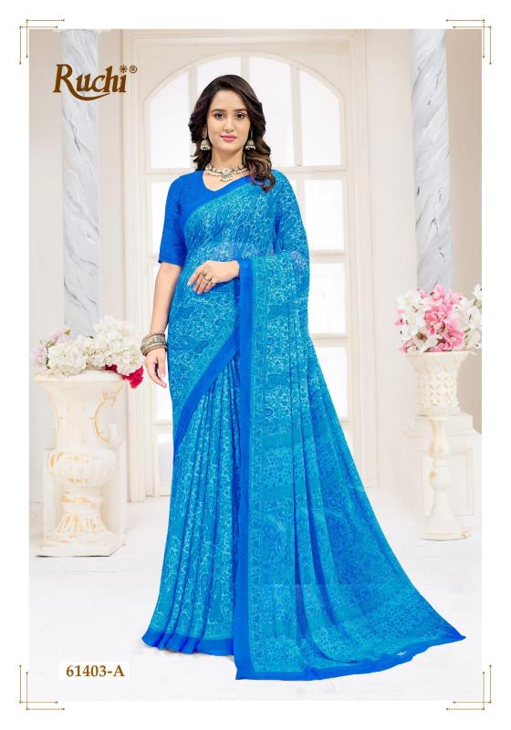 Ruchi Star Chiffon 227 catalog daily wear sarees wholesale surat