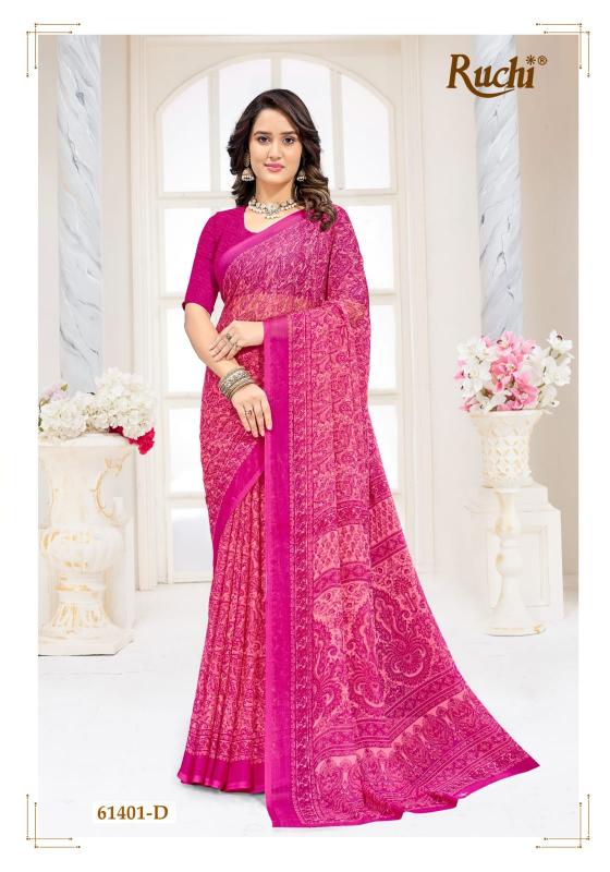 Ruchi Star Chiffon 227 catalog daily wear sarees wholesale surat