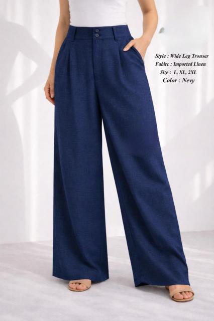 Sabella Imported Linen catalog Cotton Linen Pant for ladies