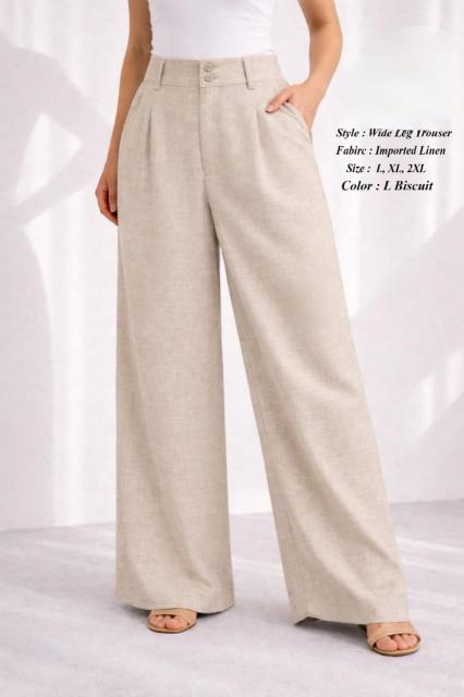 Sabella Imported Linen catalog Cotton Linen Pant for ladies