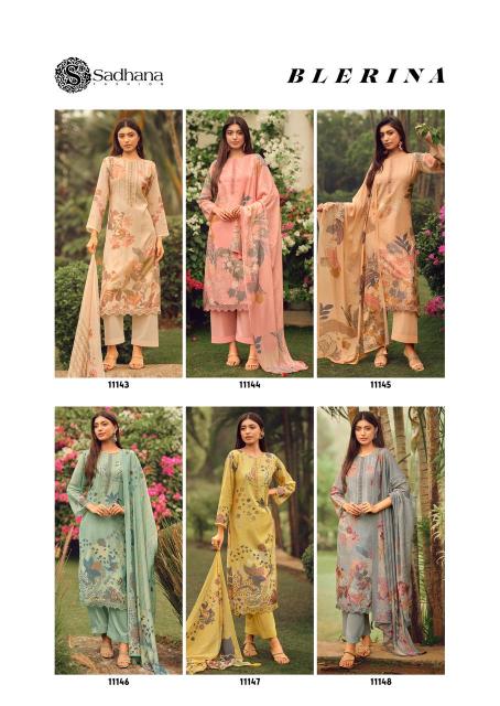 Sadhana Fashion Blerina catalog salwar kameez material wholesale in mumbai