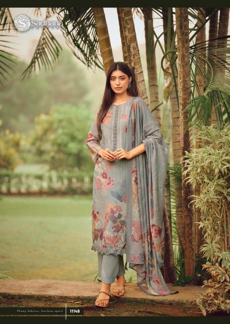Sadhana Fashion Blerina catalog salwar kameez material wholesale in mumbai