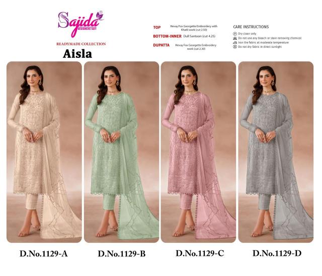 Sajida Aisla catalog pakistani designer suits wholesale