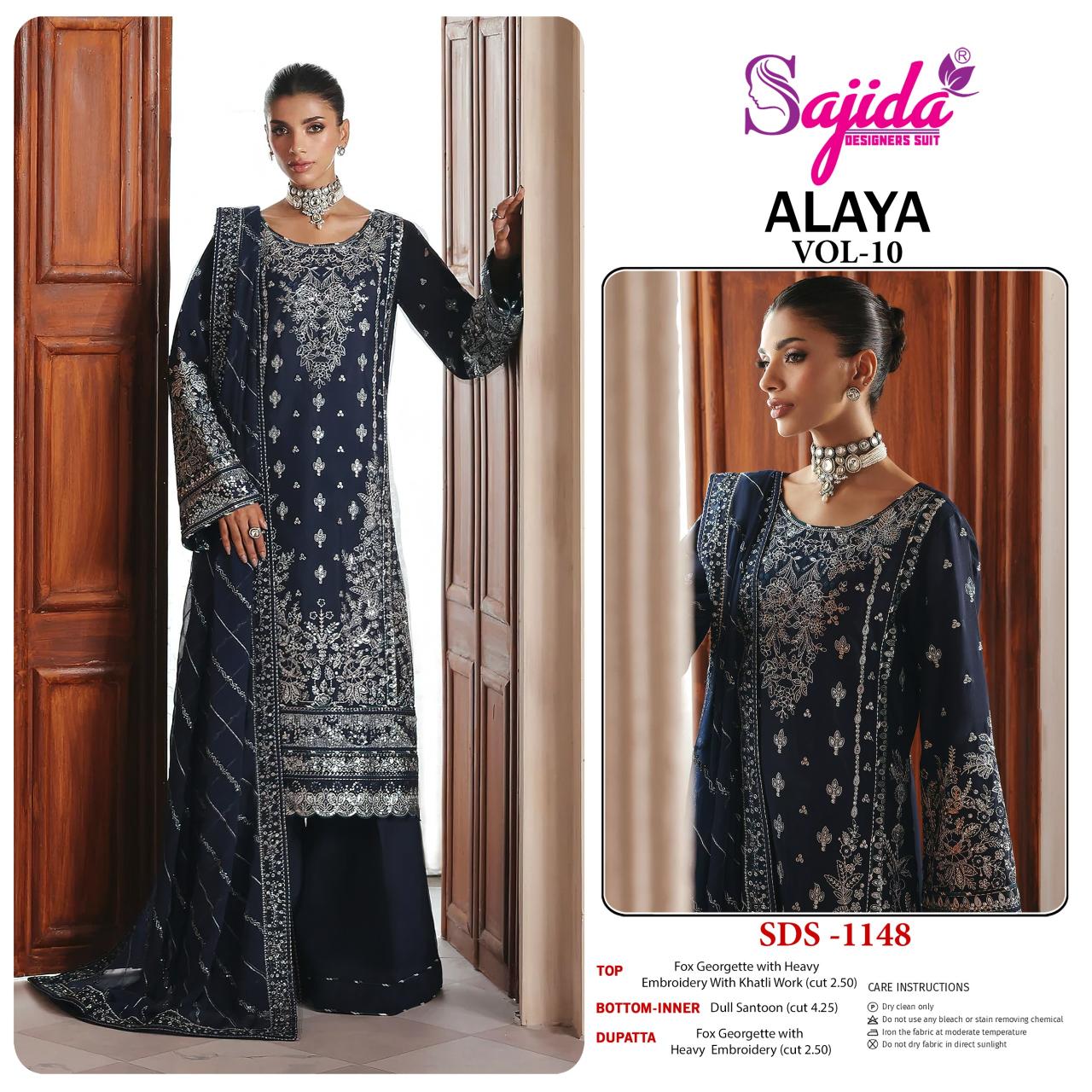 Sajida Alaya vol 10 catalog pakistani suits online wholesale