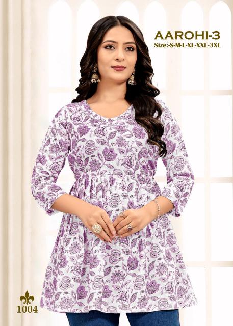 Sangeet Aarohi vol 3 catalog rayon kurtis wholesale