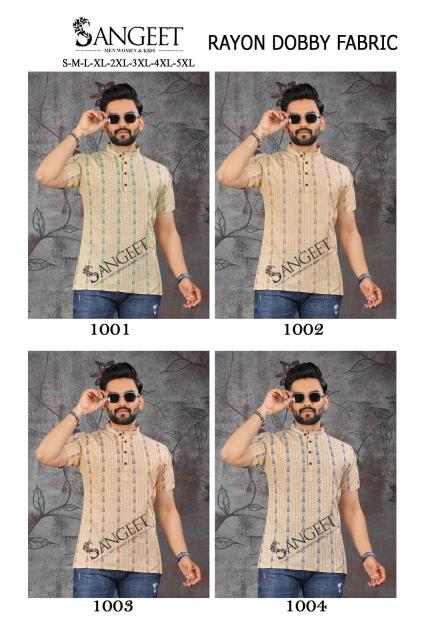 Sangeet Rayon Dobby Vol 2 catalog Half Sleeves mens t shirt