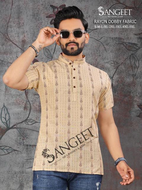 Sangeet Rayon Dobby Vol 2 catalog Half Sleeves mens t shirt