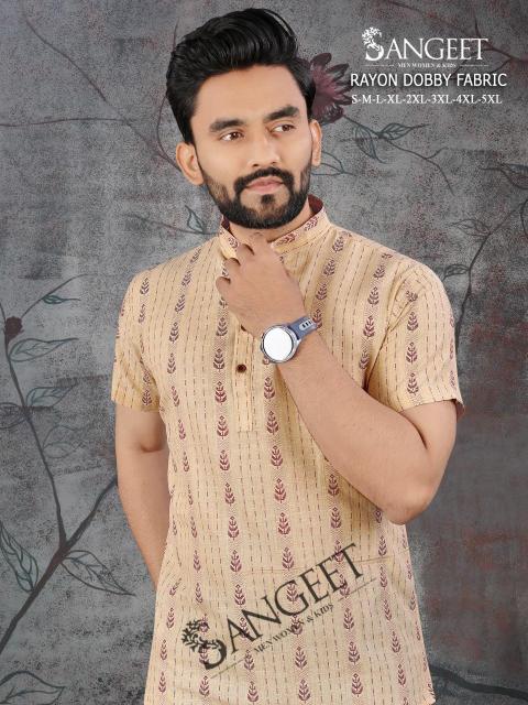 Sangeet Rayon Dobby Vol 2 catalog Half Sleeves mens t shirt