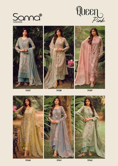 Sanna Queen Pink catalog wholesale salwar kameez catalog