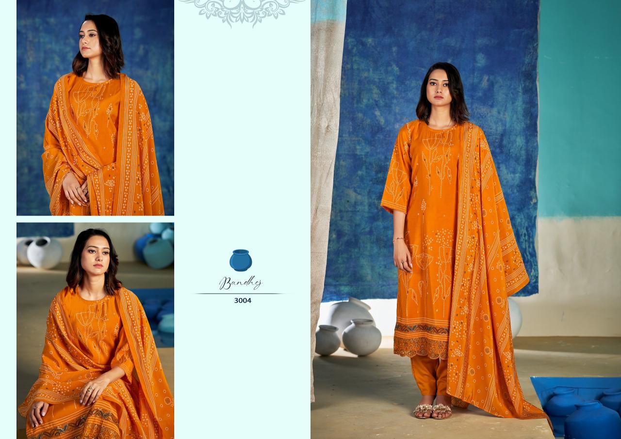 Sargam Bandhej catalog dress material shop in surat