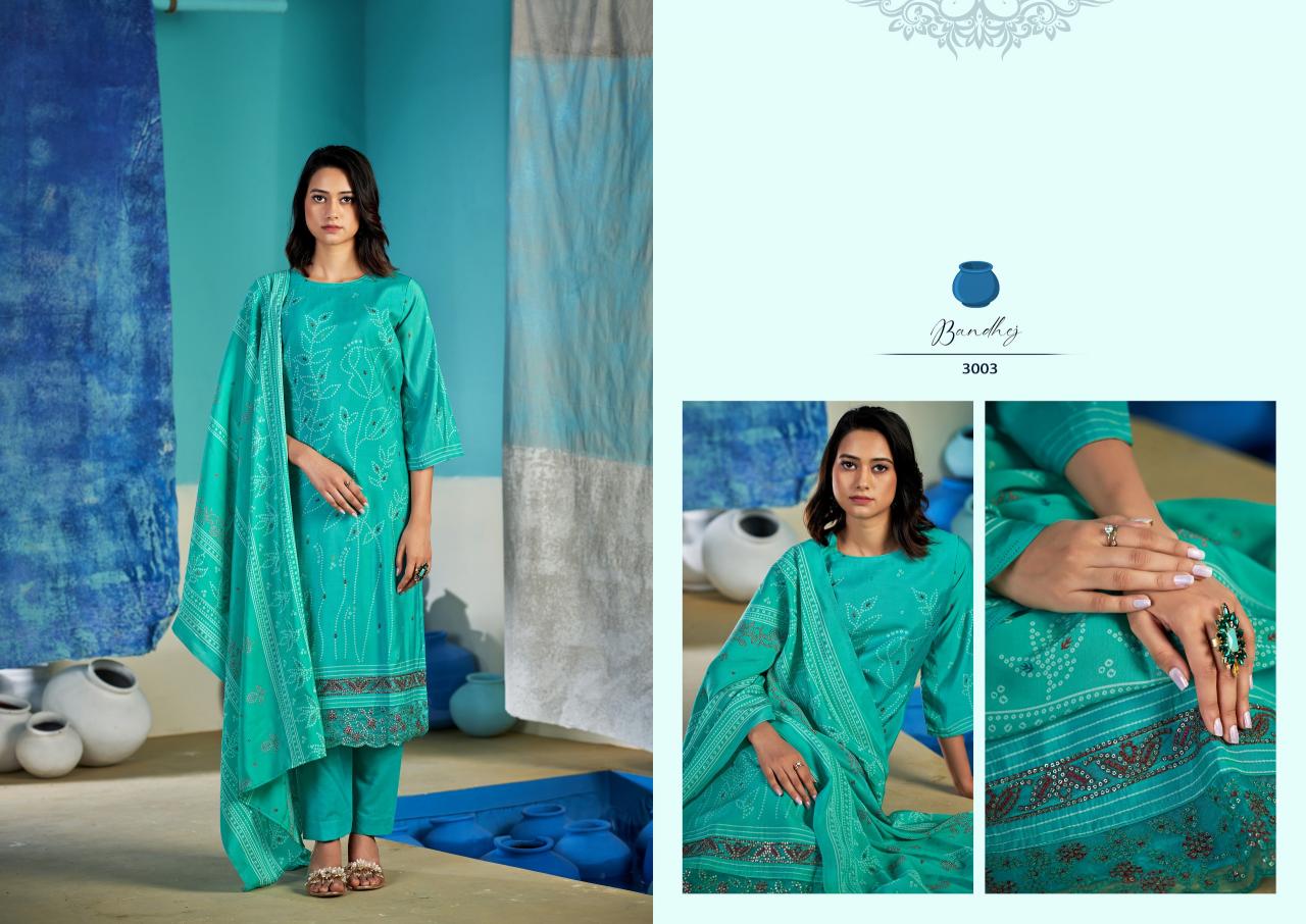 Sargam Bandhej catalog dress material shop in surat