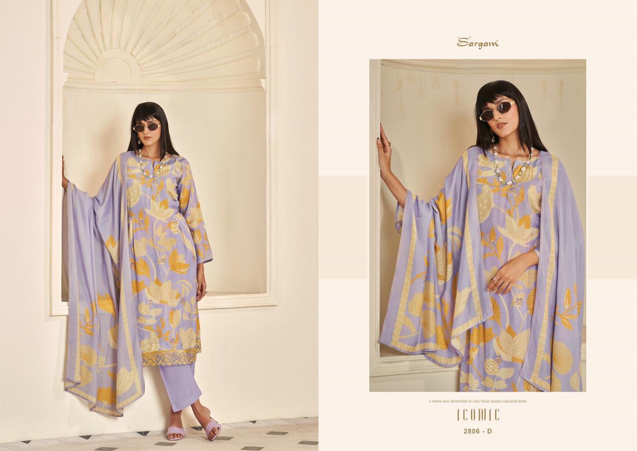 Sargam Iconic vol 3 catalog dress material online from surat