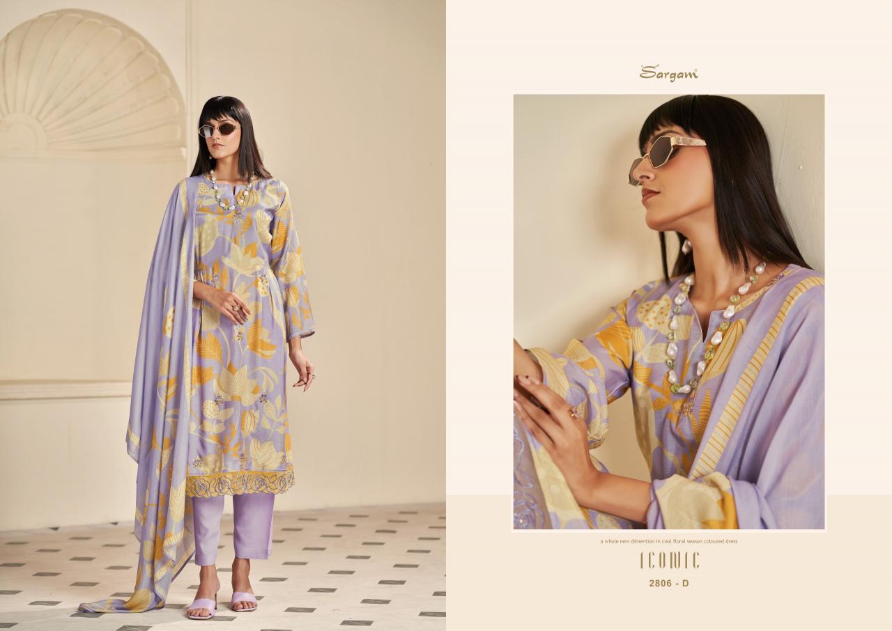 Sargam Iconic vol 3 catalog dress material online from surat