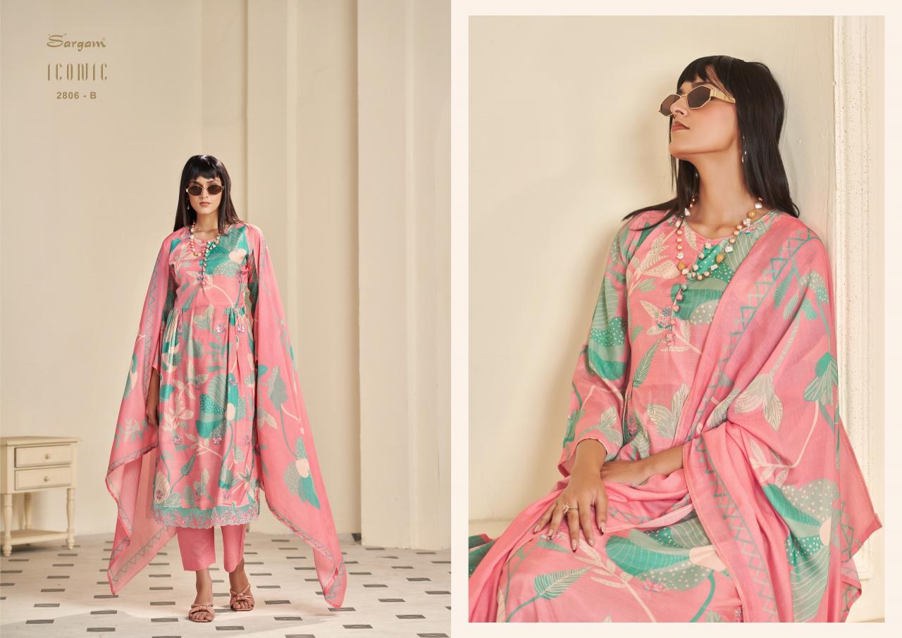 Sargam Iconic vol 3 catalog dress material online from surat