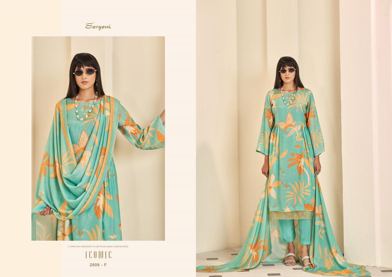 Sargam Iconic vol 3 catalog dress material online from surat