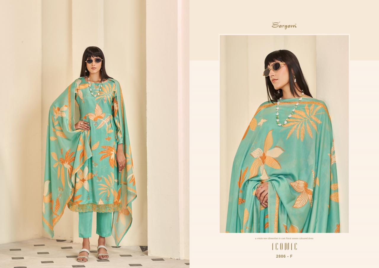Sargam Iconic vol 3 catalog dress material online from surat