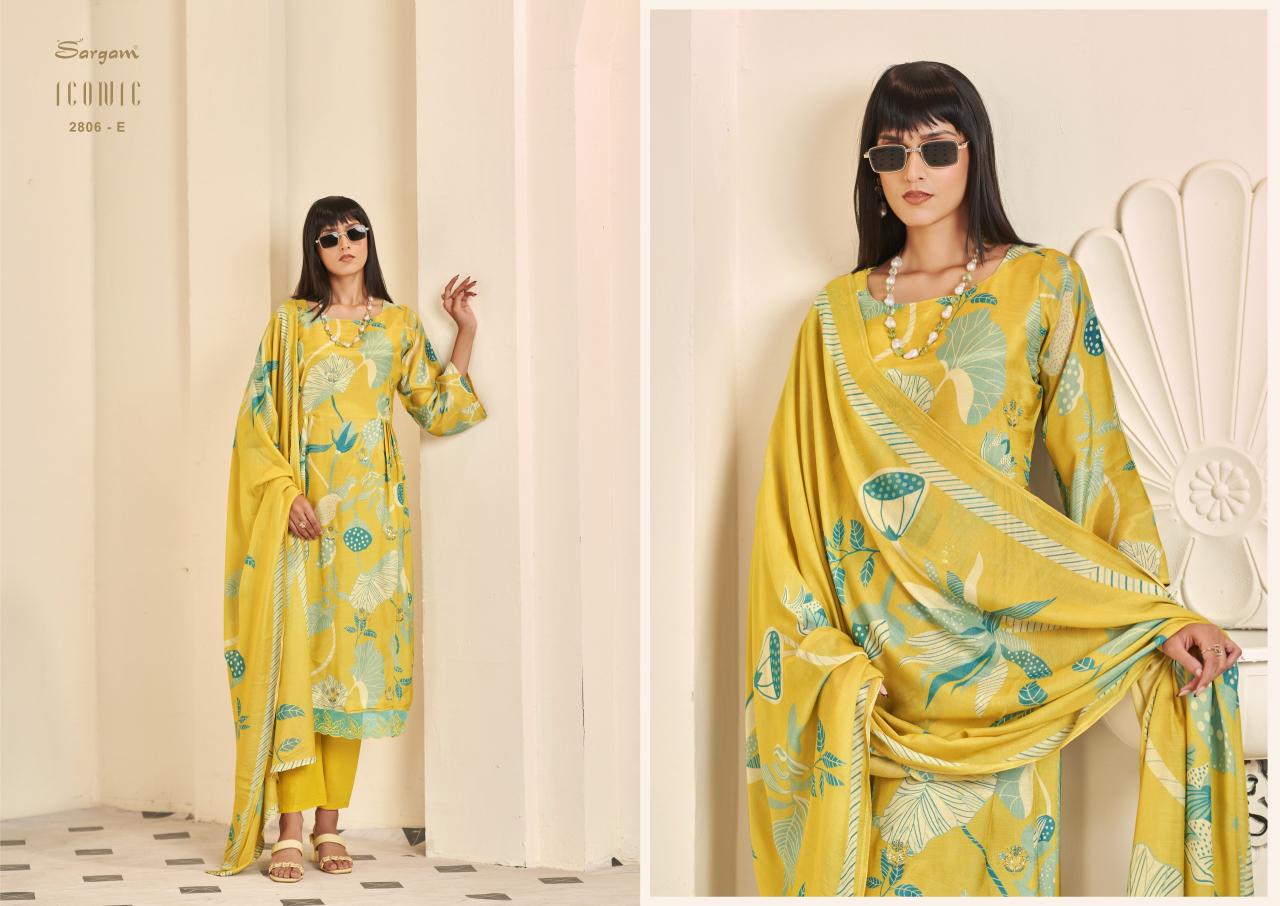 Sargam Iconic vol 3 catalog dress material online from surat
